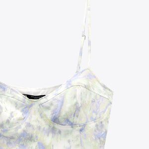 Zara Tie Dye Bustier Bodysuit